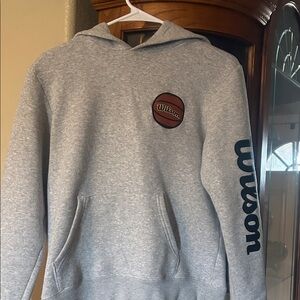 Wilson Gray Hoodie with Logo